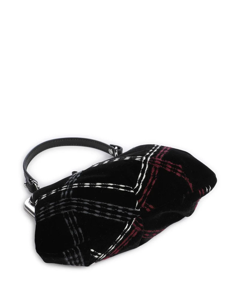 Vivienne Westwood Granny Frame Velvet Check Bolso de mano black/multicolor
