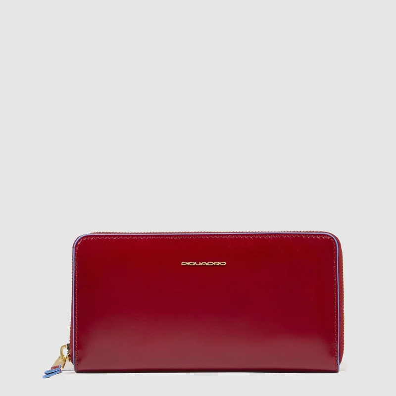 Portafogli donna grande con zip