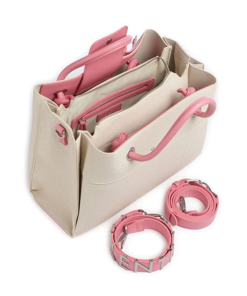 Valentino Bags Alexia Summer Bolso de mano naturale/rosa