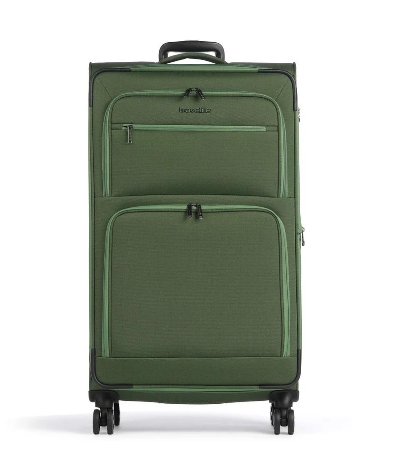 Travelite Cubis Maleta con 4 ruedas green