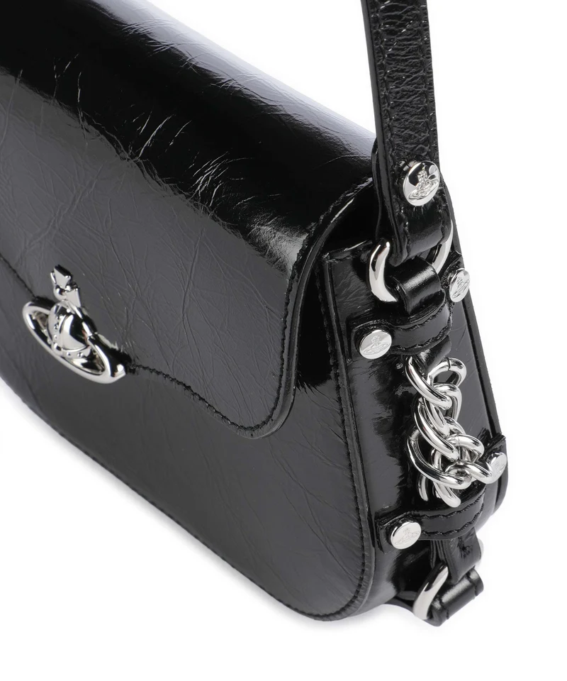 Vivienne Westwood Hunter Naplak Bolso de hombro black