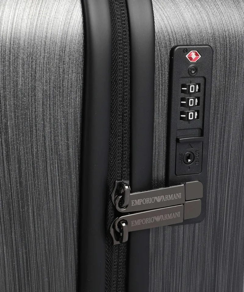 Emporio Armani Big Eagle Maleta con 4 ruedas gunmetal