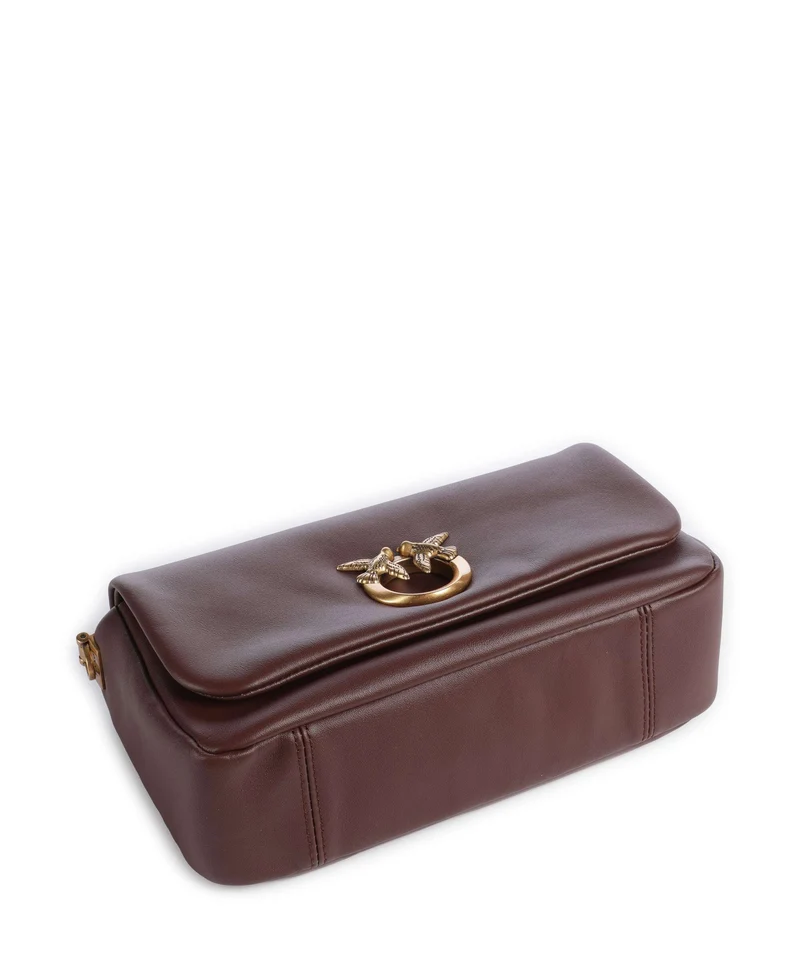 Pinko Click Soft Horizontal Mini Bandolera castano intenso/antique gold