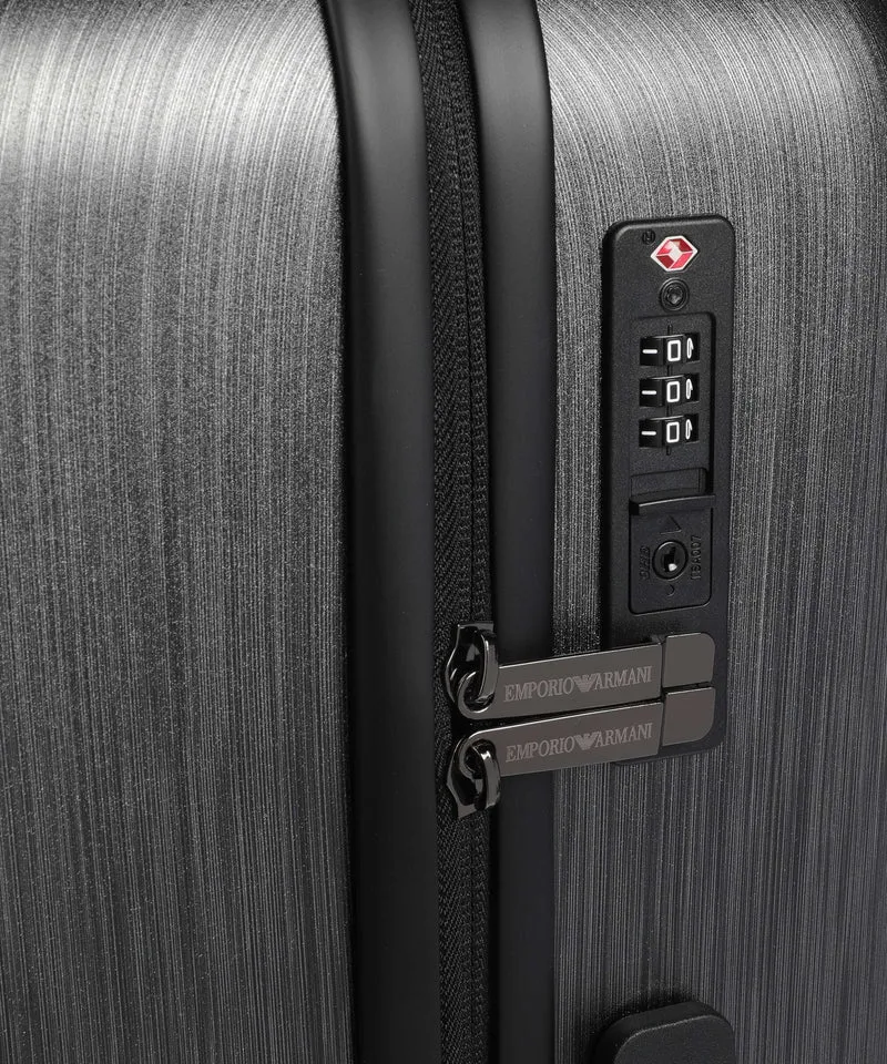 Emporio Armani Big Eagle Maleta con 4 ruedas gunmetal