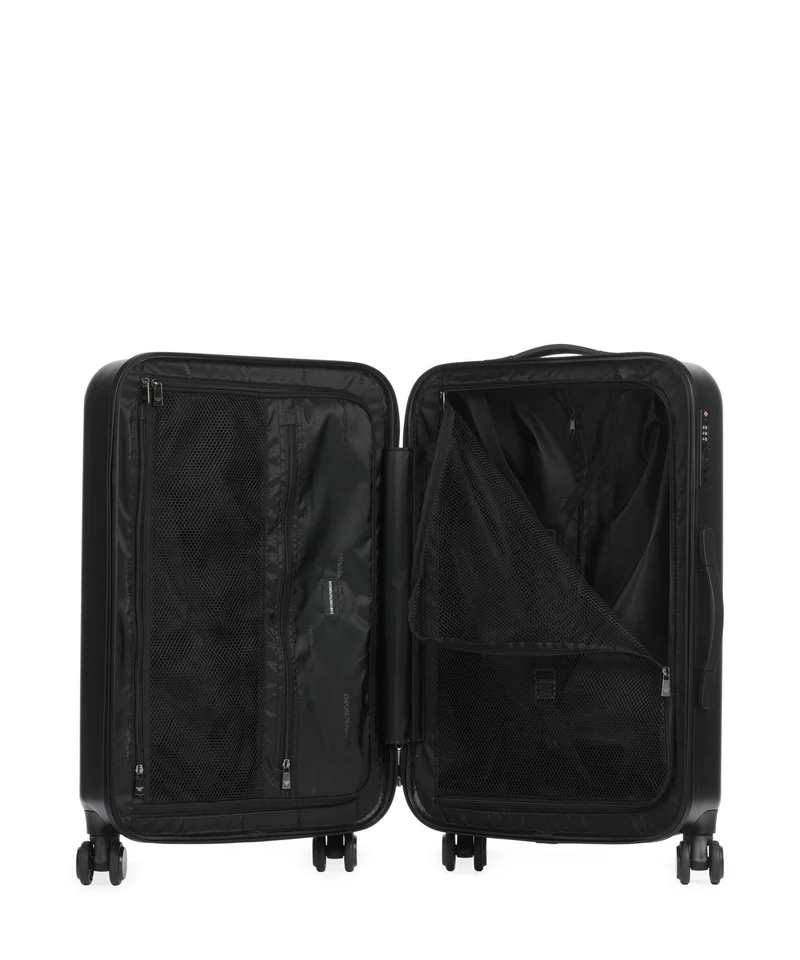 Emporio Armani Big Eagle Maleta con 4 ruedas gunmetal