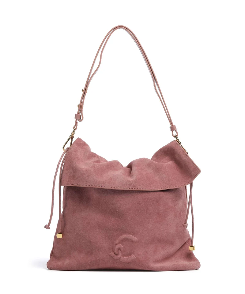 Coccinelle Lidia Suede Bolso de hobo winter rose
