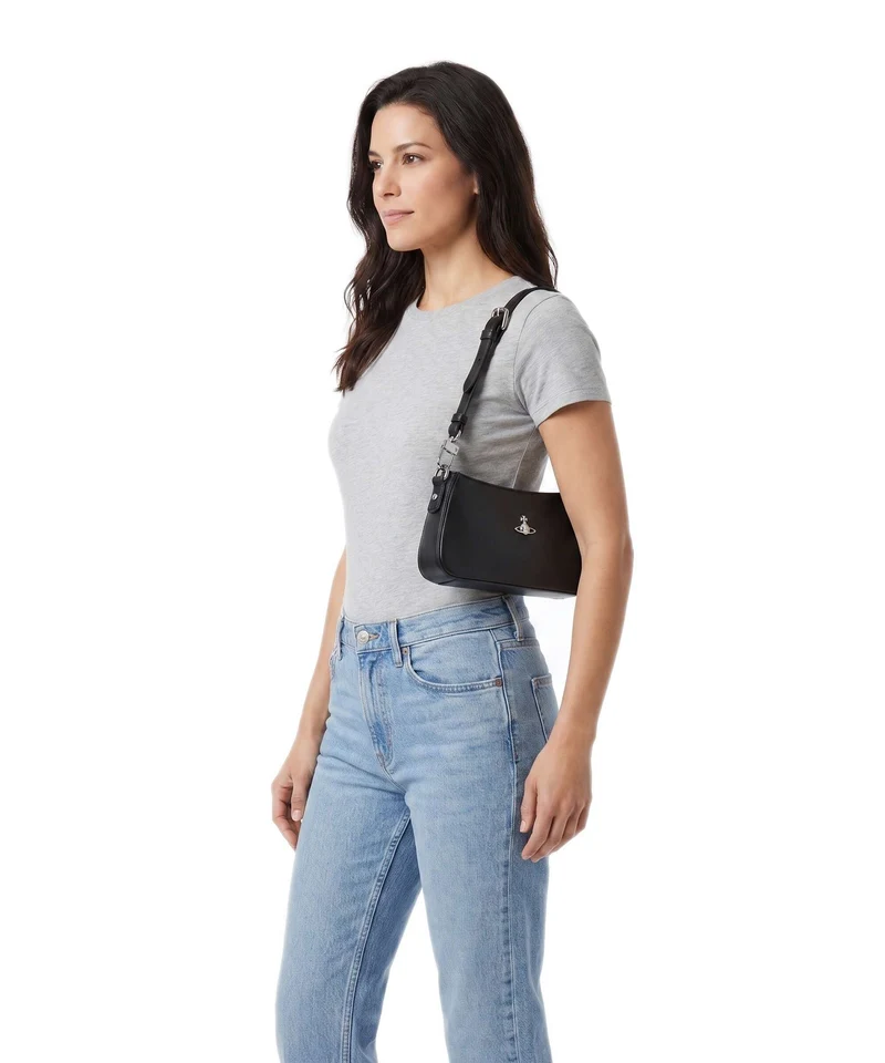 Vivienne Westwood Tasha Smooth Bolso de hombro black