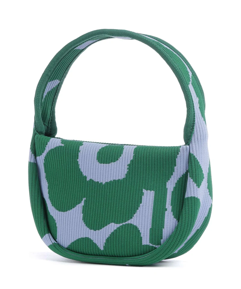 Marimekko Knitted Unikko Bolso de mano dark green/blue