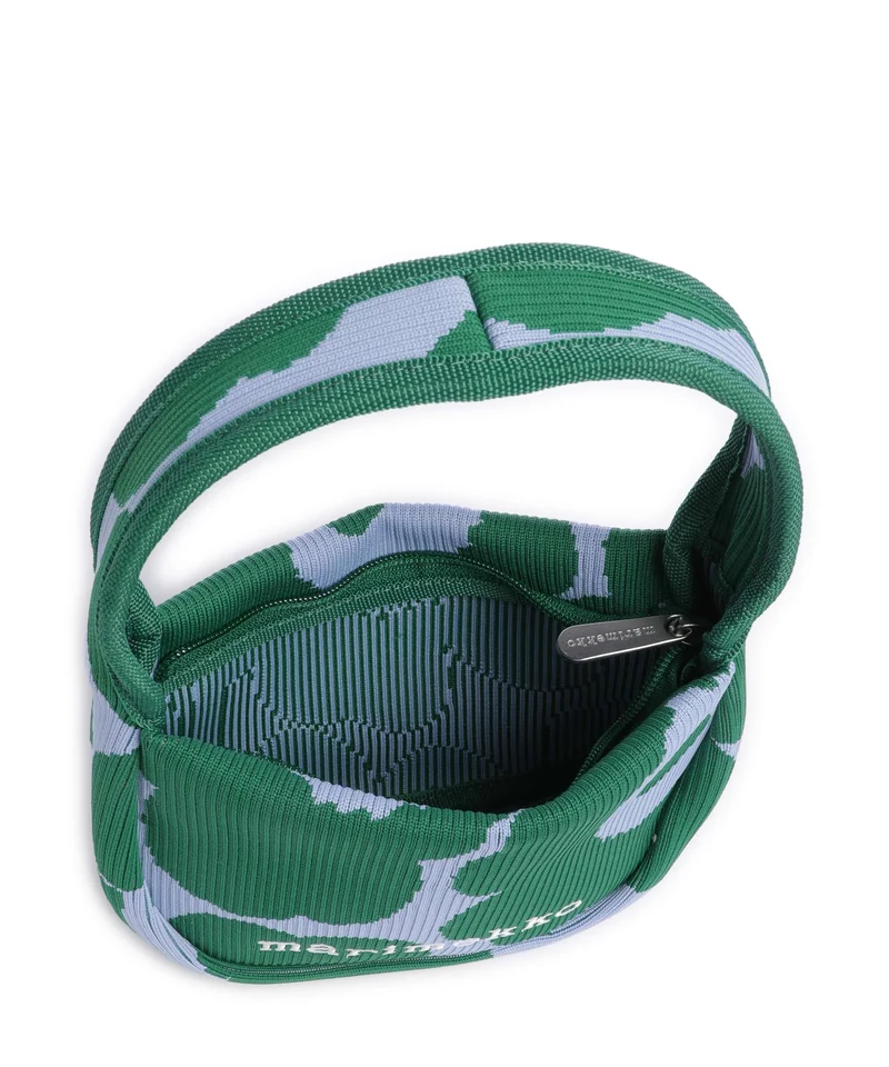 Marimekko Knitted Unikko Bolso de mano dark green/blue