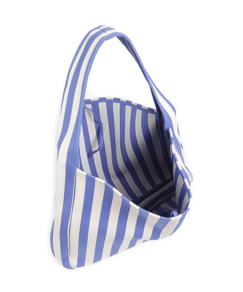 Marimekko Knitted Merirosvo Bolso de hobo blue/off white