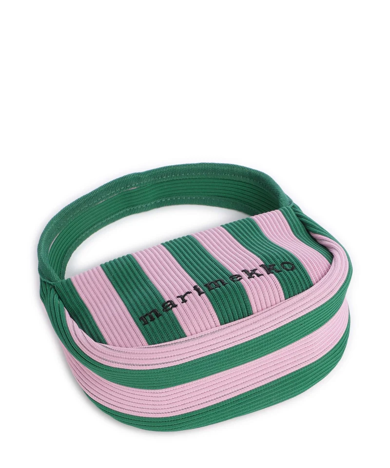 Marimekko Knitted Merirosvo Bolso de mano pink/dark green