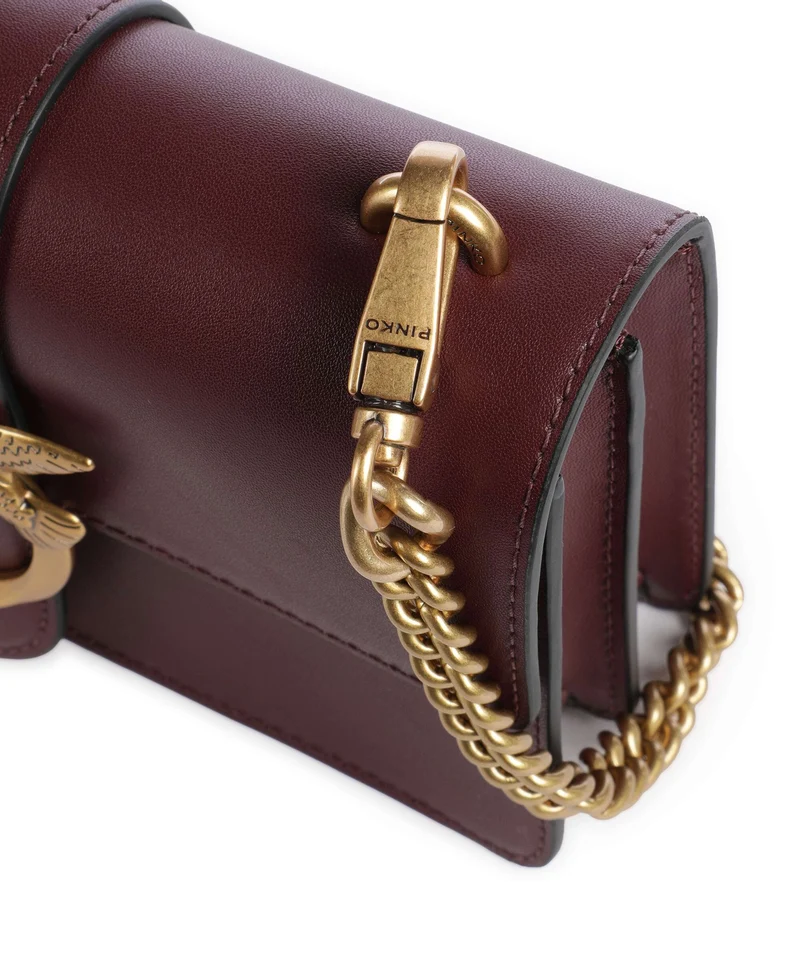 Pinko Love One Mini Bandolera ribes intenso/antique gold