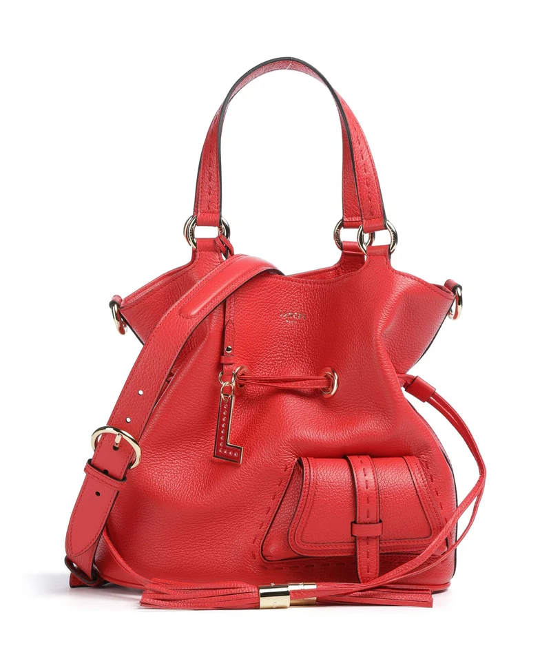 Lancel Premier Flirt M Bucket bolso de mano kiss red