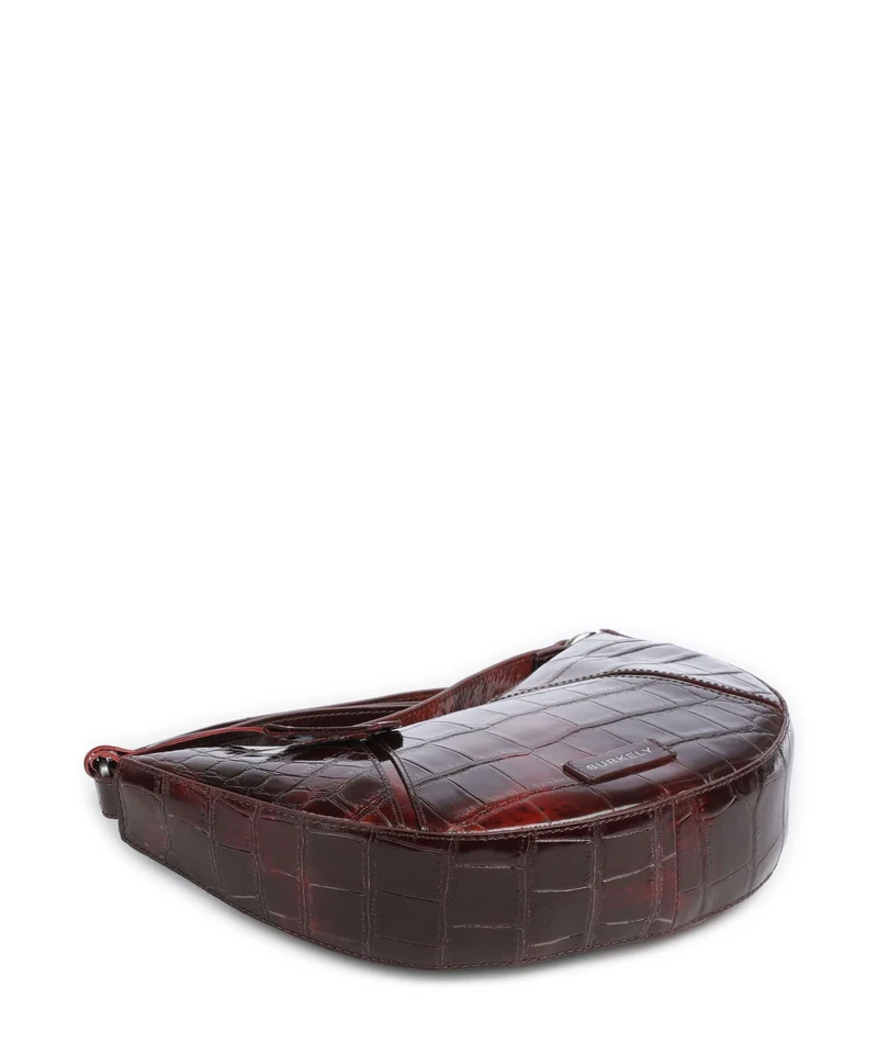 Burkely Cool Colbie Bandolera burgundy patent