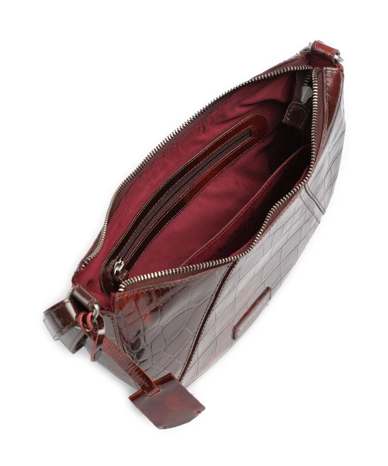 Burkely Cool Colbie Bandolera burgundy patent