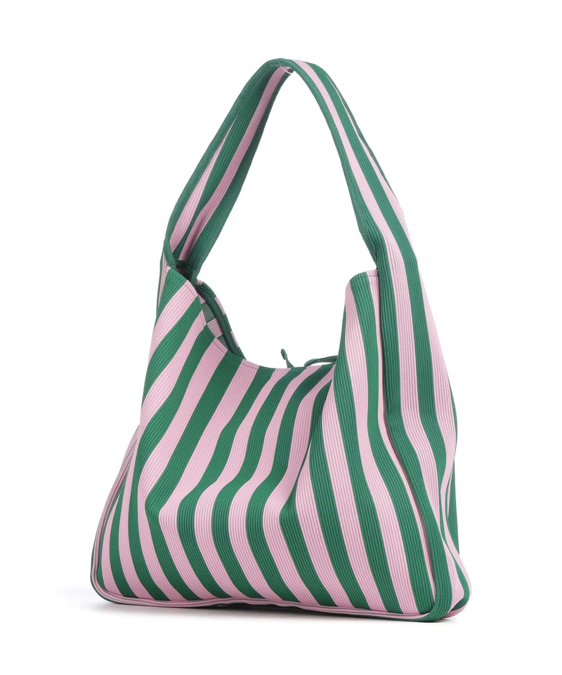 Marimekko Knitted Merirosvo Bolso de hobo pink/dark green