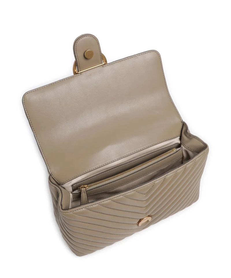 Pinko Love Lady Puff Classic Bolso de mano grigio talpa/antique gold