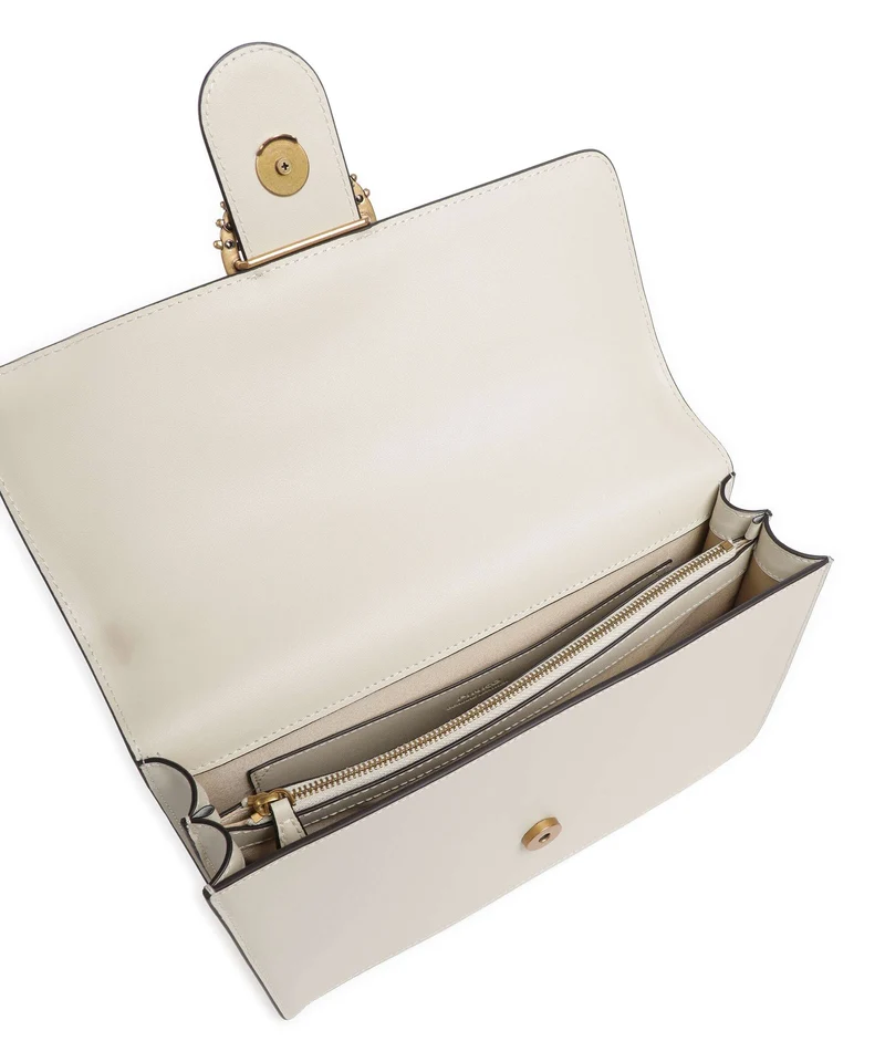 Pinko Love One Classic New Buckle Bandolera bianco seta/antique gold