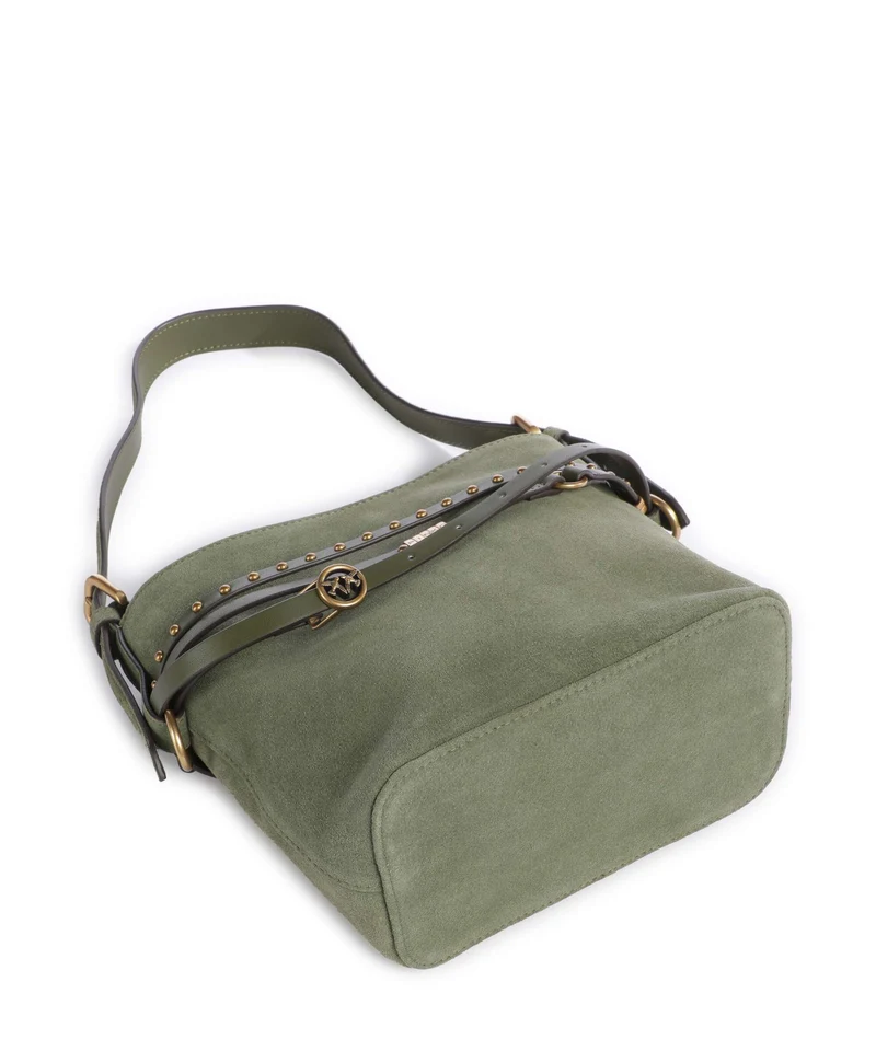 Pinko Belt Mini Bucket bolso de mano oliva capulet/antique gold