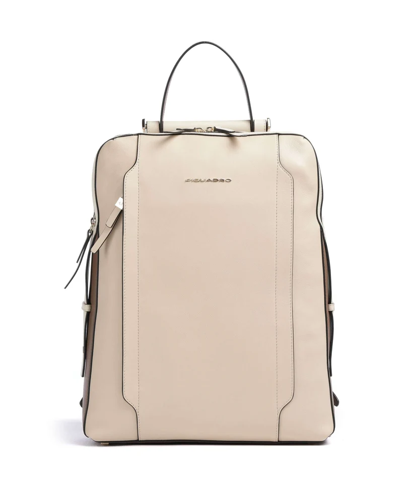 Piquadro Circle Mochila beige/cuoio