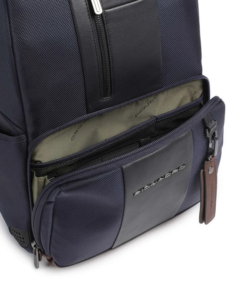 Piquadro Brief 2 LED Mochila para portátil blue/cognac