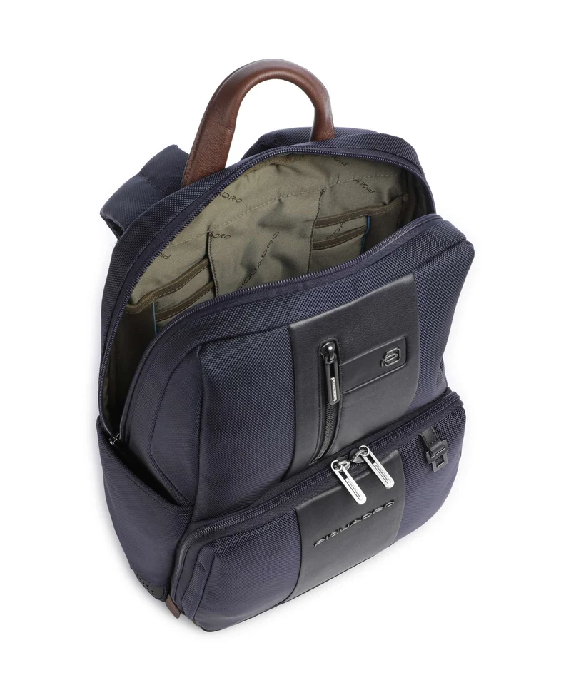 Piquadro Brief 2 LED Mochila para portátil blue/cognac