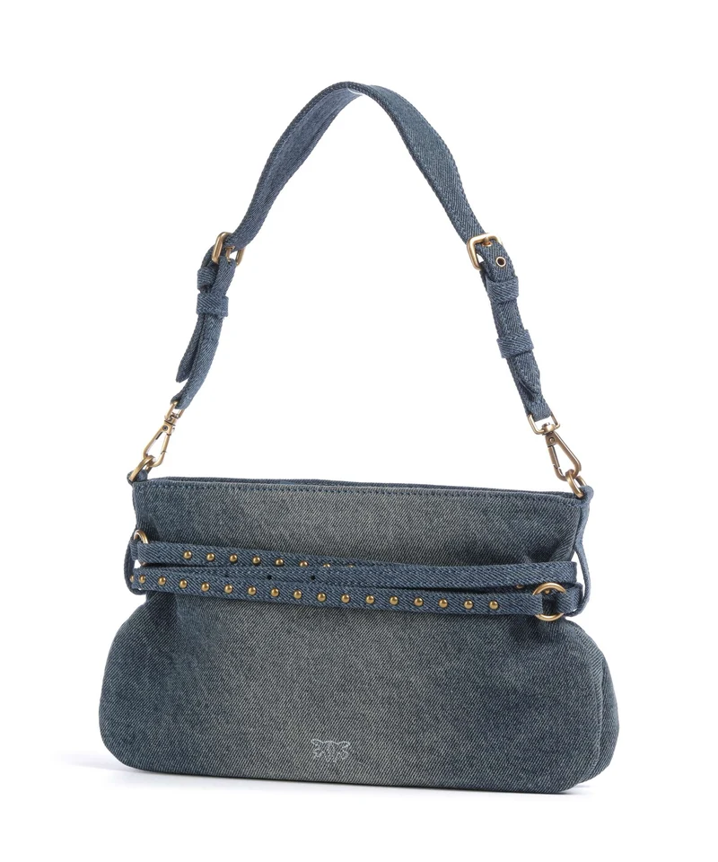 Pinko Belt Mini Bolso de hombro lavaggio medio/antique gold