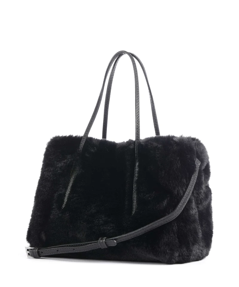 Abro Eco Fur Noelle Bolso de mano black/nickel