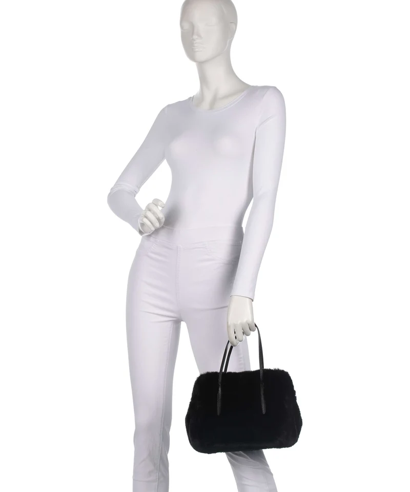 Abro Eco Fur Noelle Bolso de mano black/nickel