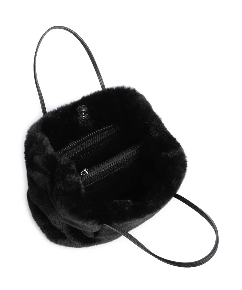Abro Eco Fur Noelle Bolso de mano black/nickel