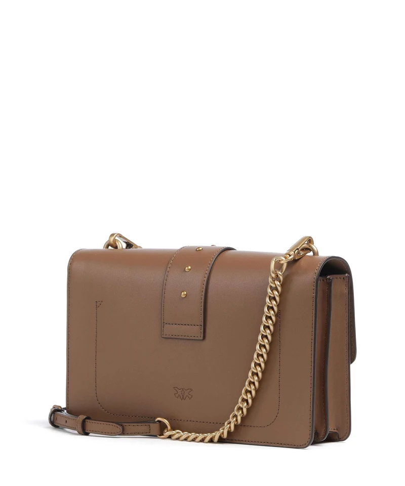 Pinko Love One Classic Bandolera marrone cognac/antique gold