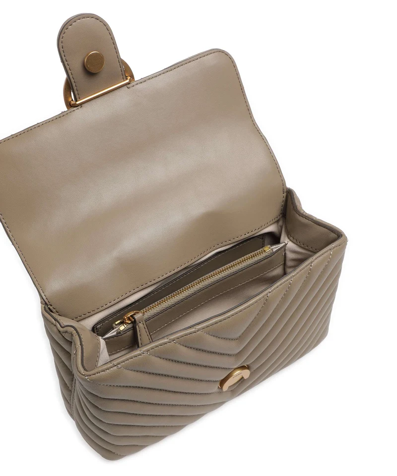 Pinko Love Lady Puff Mini Bolso de mano grigio talpa/antique gold