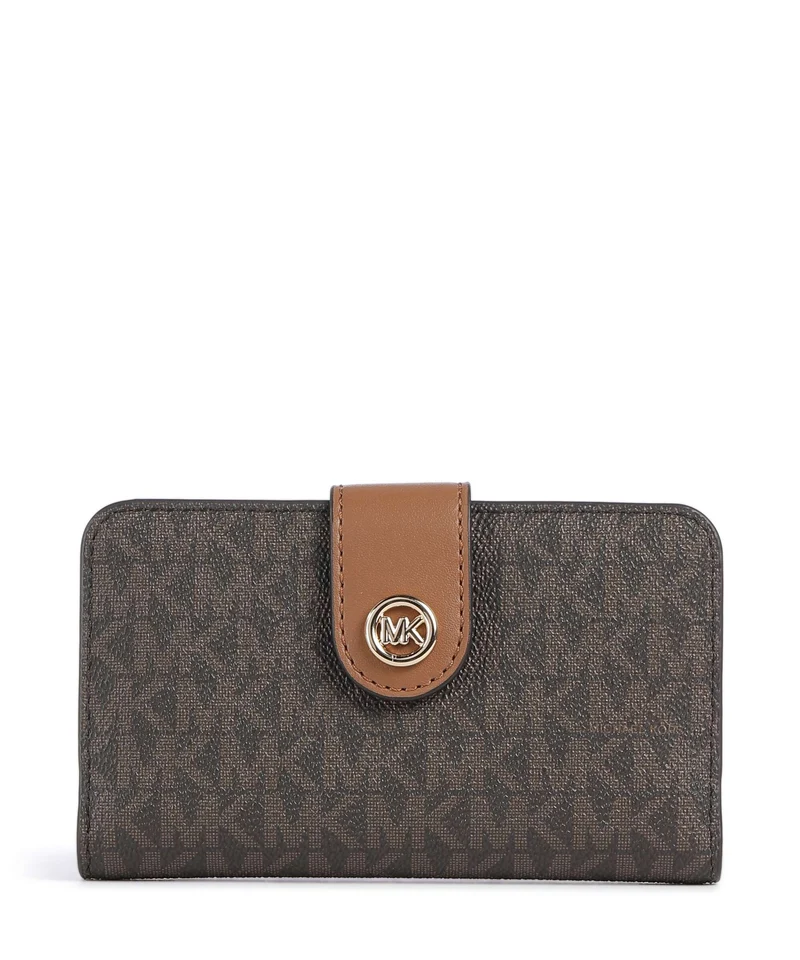 Michael Kors MK Pop Charm Medium Monedero brown/acorn