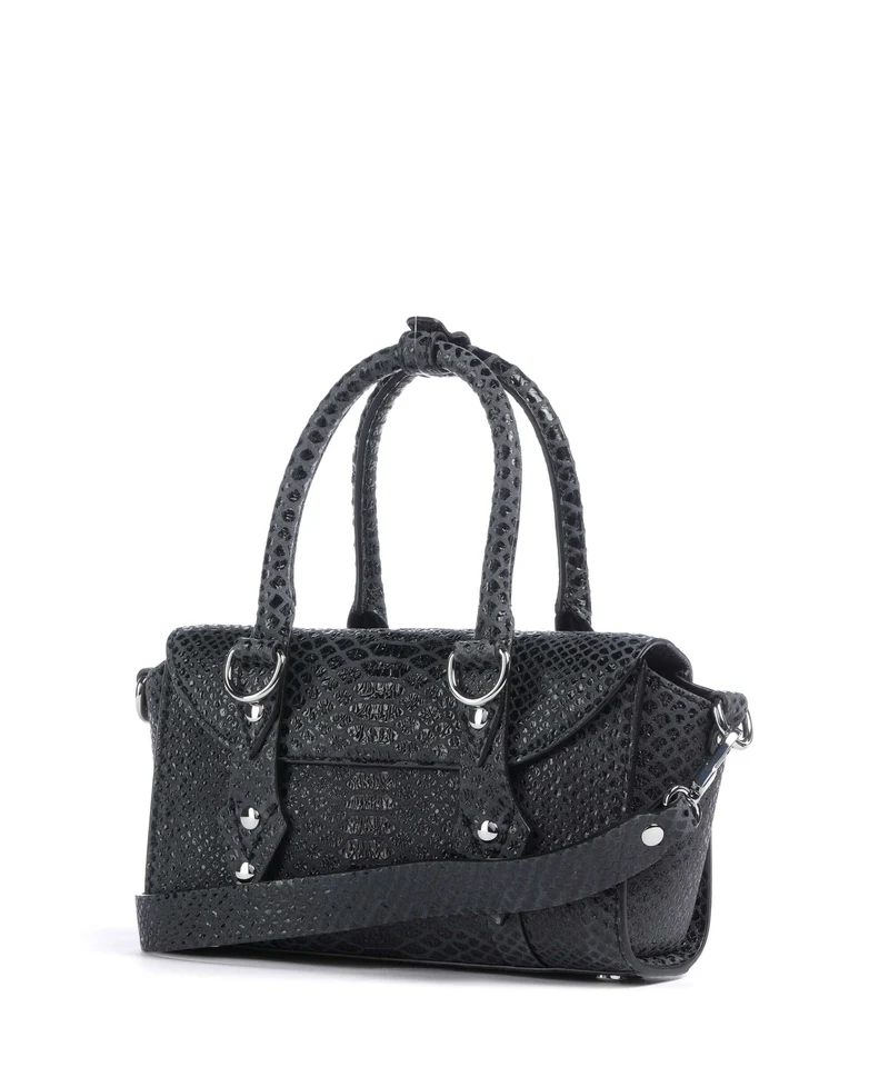 Vivienne Westwood Bettina Snake Effect Mini Bolso de mano dark grey