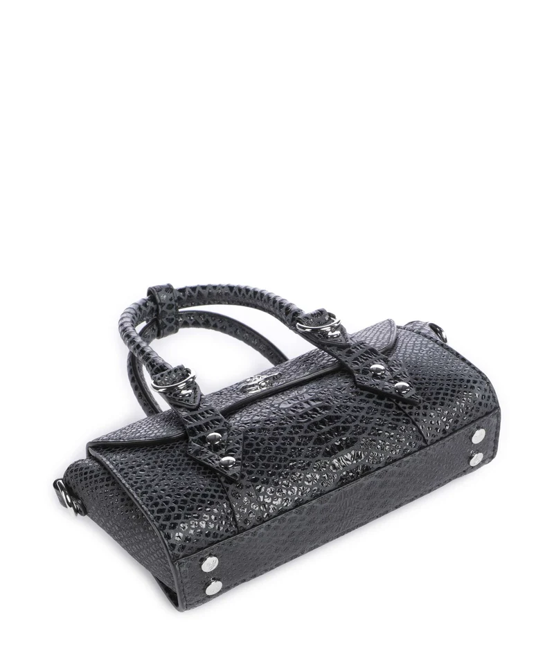 Vivienne Westwood Bettina Snake Effect Mini Bolso de mano dark grey