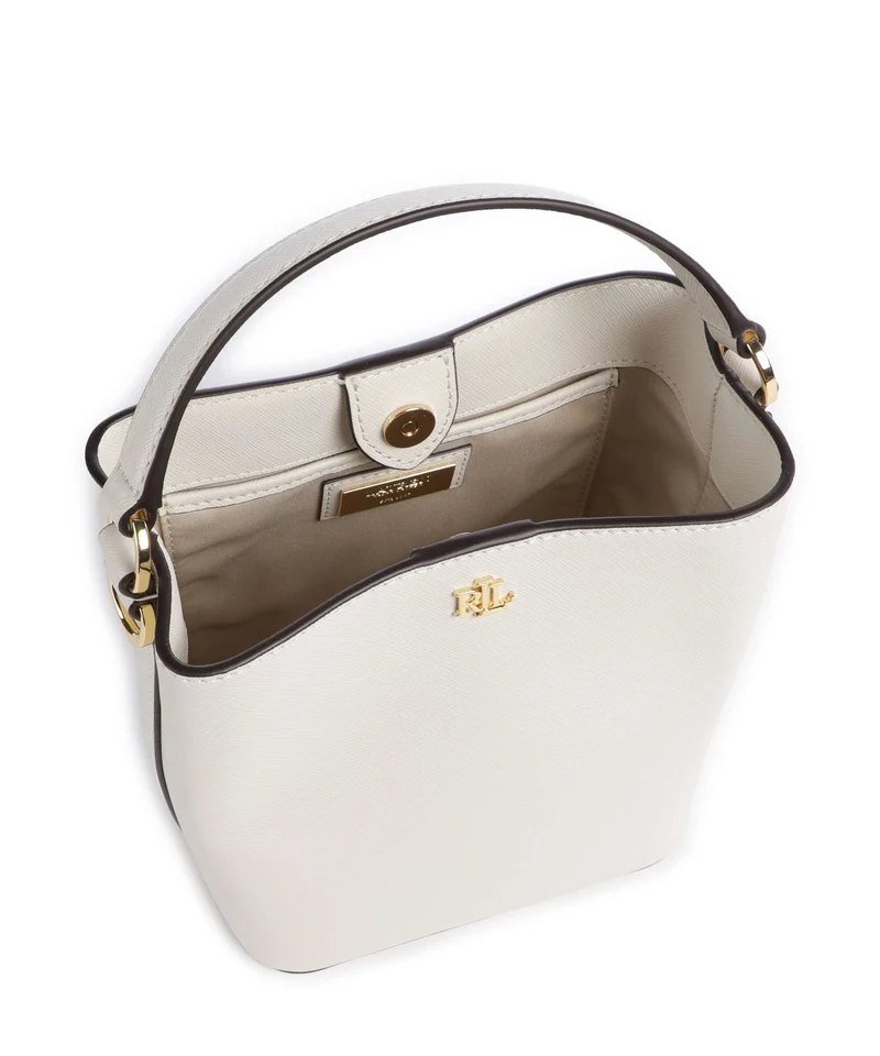 Lauren Ralph Lauren Reese Small Bucket bolso de mano soft white/pb