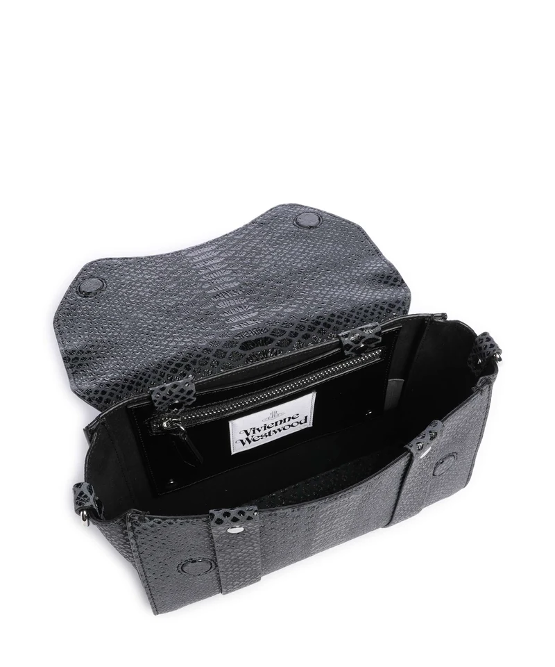 Vivienne Westwood Kimmy Snake Effect Bandolera dark grey