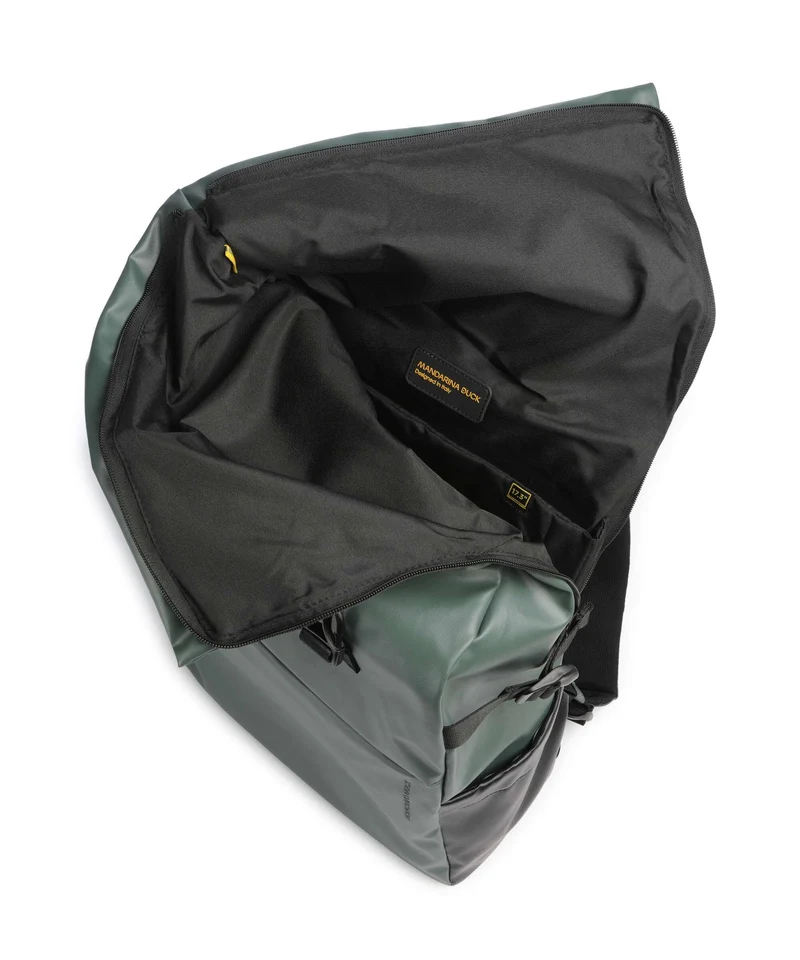 Mandarina Duck Eco Coated Mochila para portátil deep green