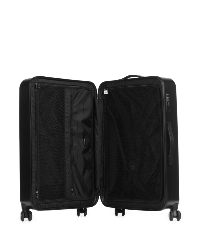 Emporio Armani Big Eagle Maleta con 4 ruedas gunmetal