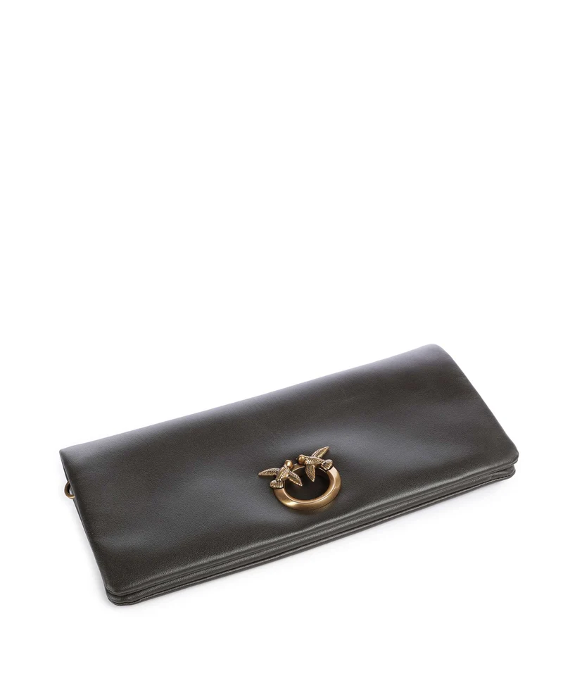 Pinko Click Soft Classic Bandolera verde fango/antique gold