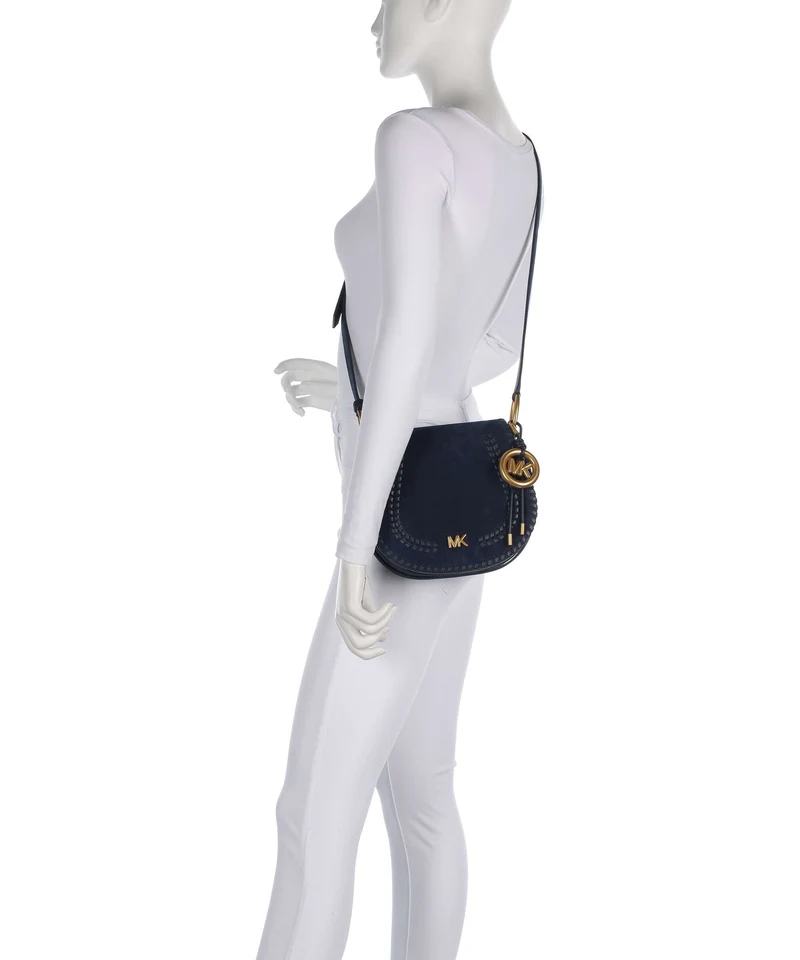 Michael Kors Josie Bandolera dress blues
