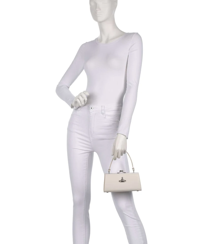 Vivienne Westwood Doll Frame Smooth XL Bolso de mano white
