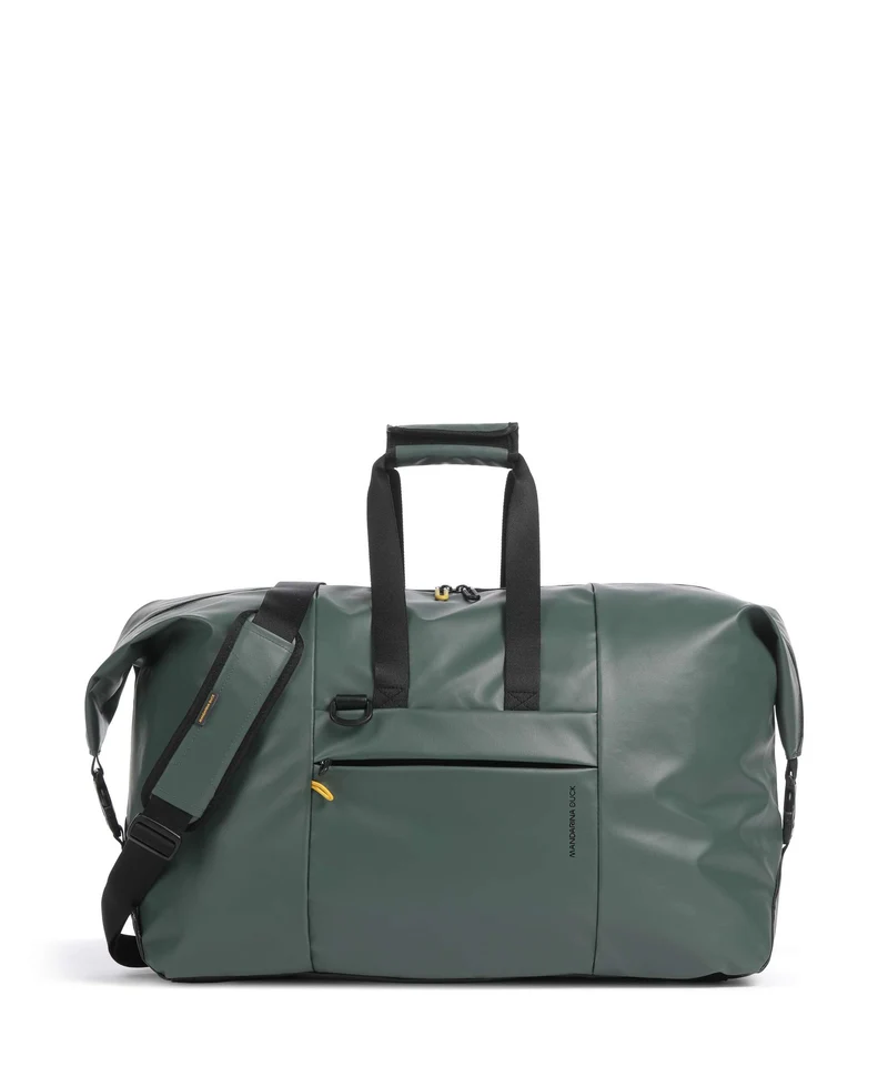 Mandarina Duck Eco Coated Bolsa de fin de semana deep green
