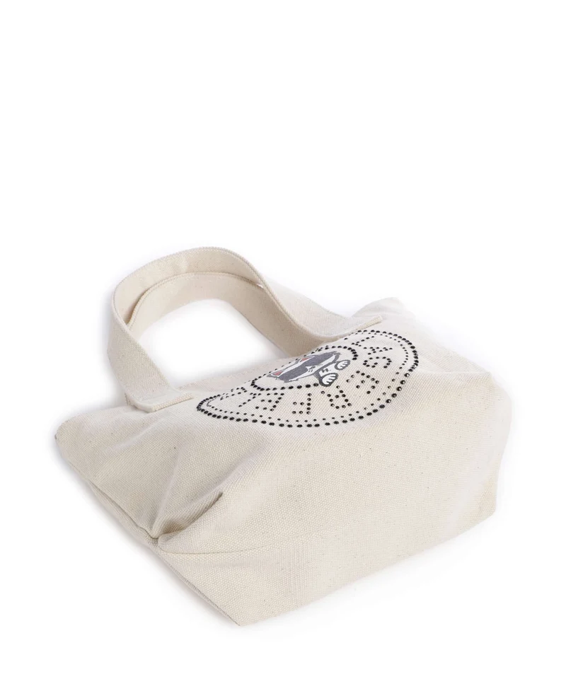 Karl Lagerfeld Ikon Circle Choupette Small Bolso de mano off white