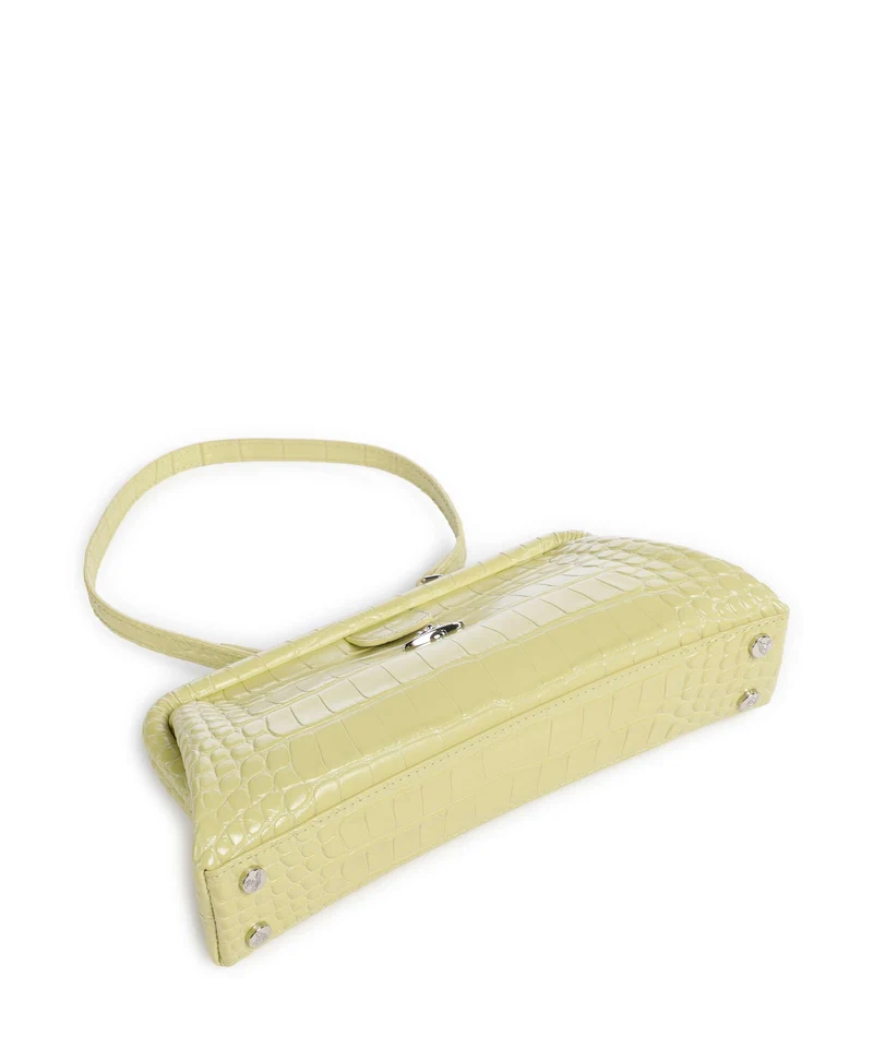 Vivienne Westwood Jane Frame Embossed Croc Bolso de hombro lime green