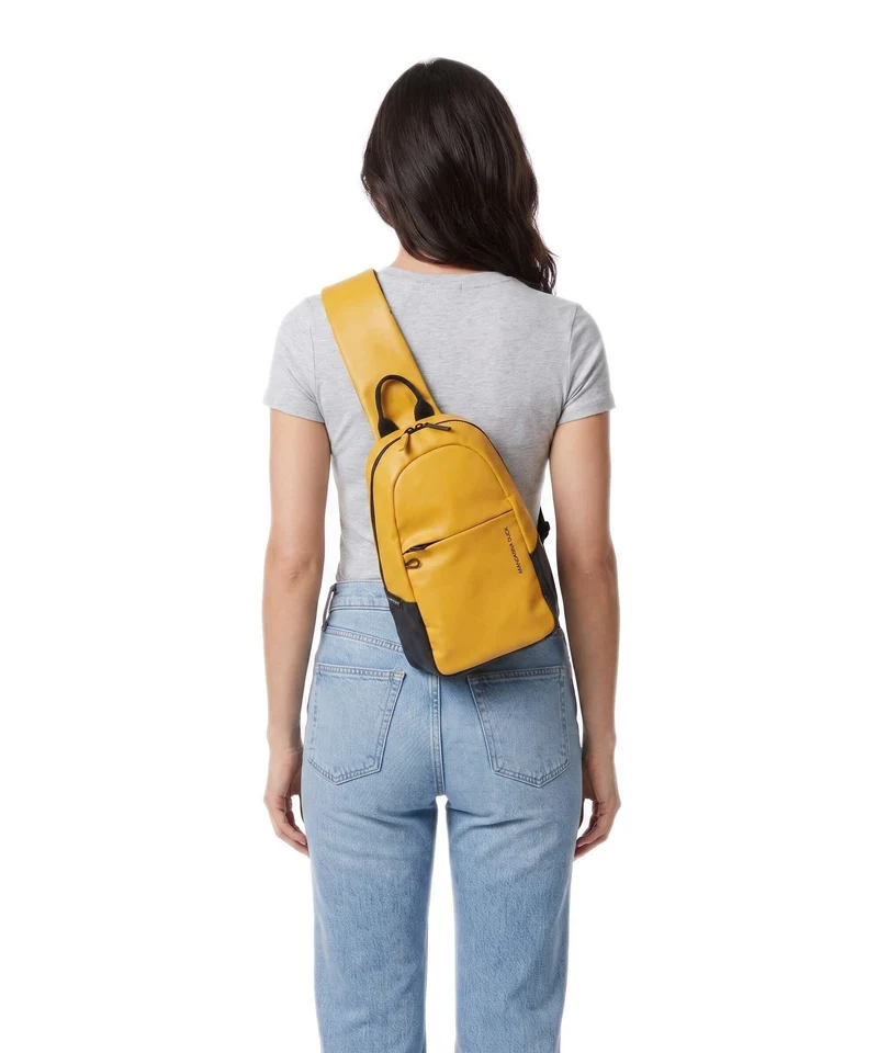 Mandarina Duck Eco Coated Mochila sling duck yellow