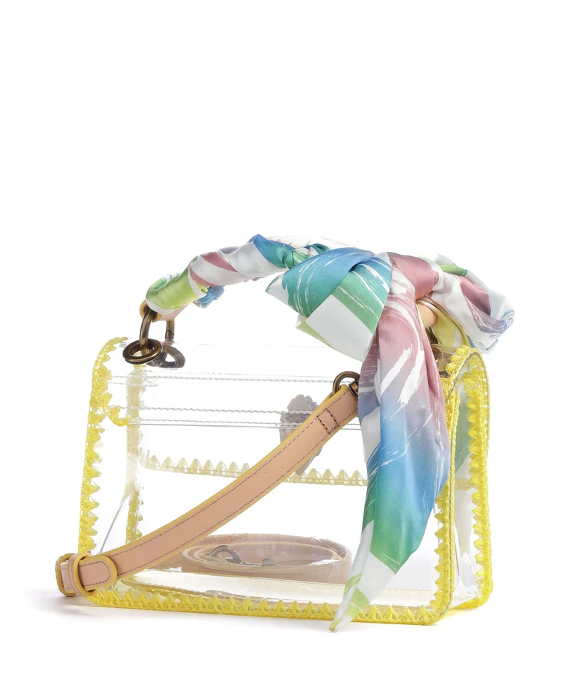 Kurt Geiger Kensington Vinyl Mini Bandolera yellow