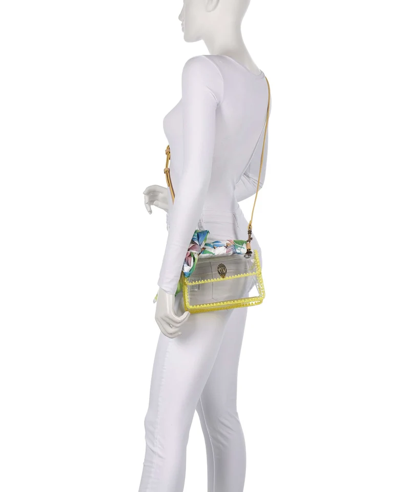 Kurt Geiger Kensington Vinyl Mini Bandolera yellow