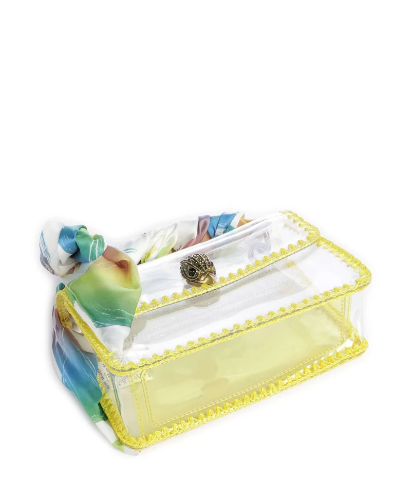 Kurt Geiger Kensington Vinyl Mini Bandolera yellow