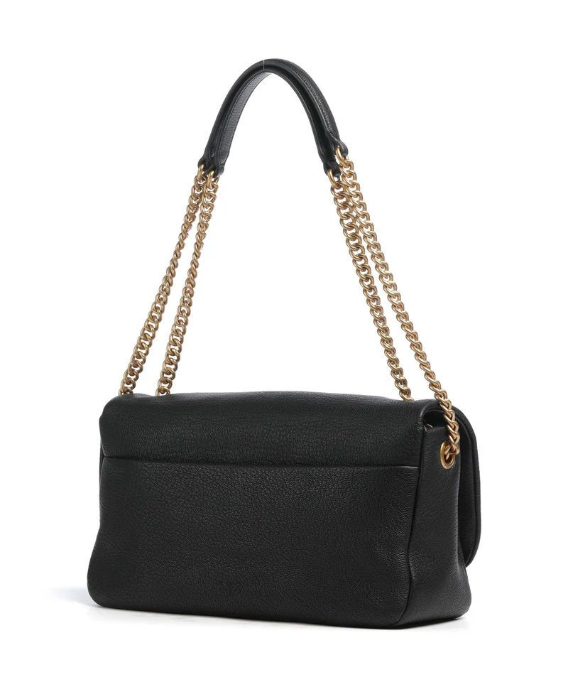 Pinko Click Soft Horizontal Chain Bolso de hombro nero/antique gold